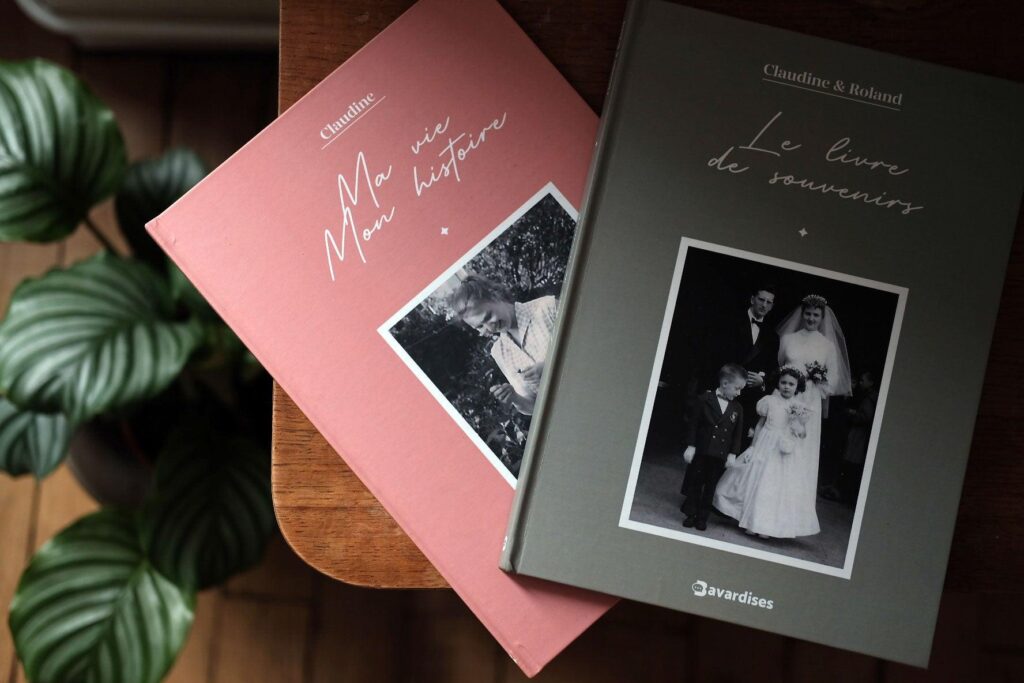 livres de biographies familiales à transmettre